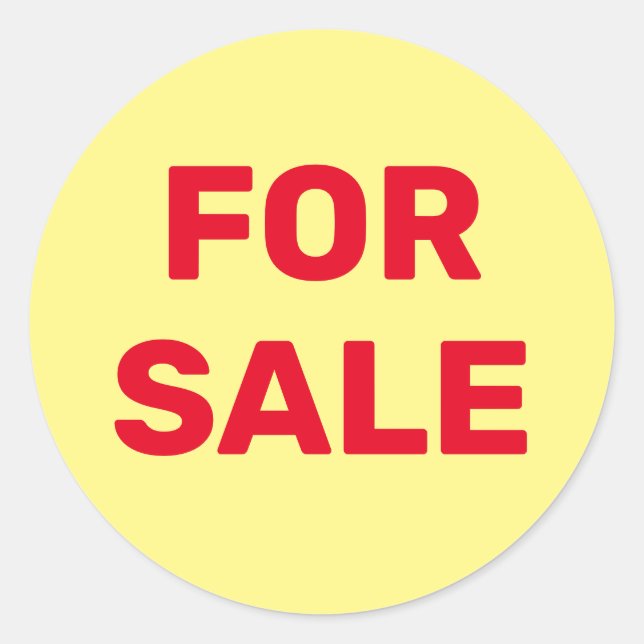 Custom For Sale  Classic Round Sticker (Front)