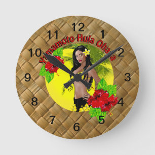 Custom For Yamamoto Hula Ohana Wall Clock 3