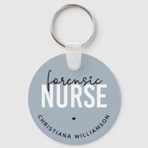 Custom Forensic Nurse Forensic Nursing Gifts Key Ring