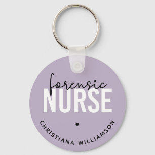 Custom Forensic Nurse Forensic Nursing Gifts Key Ring