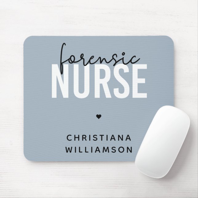 Custom Forensic Nurse | Forensic Nursing Gifts Mouse Mat (With Mouse)
