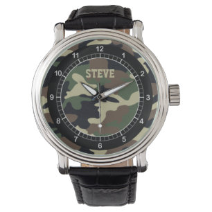 Custom Forest Camo Watch