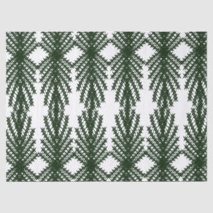 Custom Forest Green Pine Tree Abstract Pattern Tissue Paper