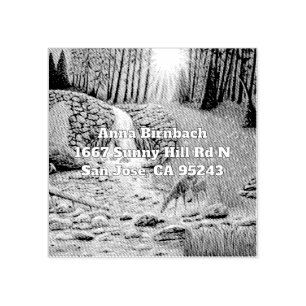 Custom Forest Scene Stamp