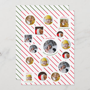 Custom Four-Photo 🎄 Festive Christmas Invitation