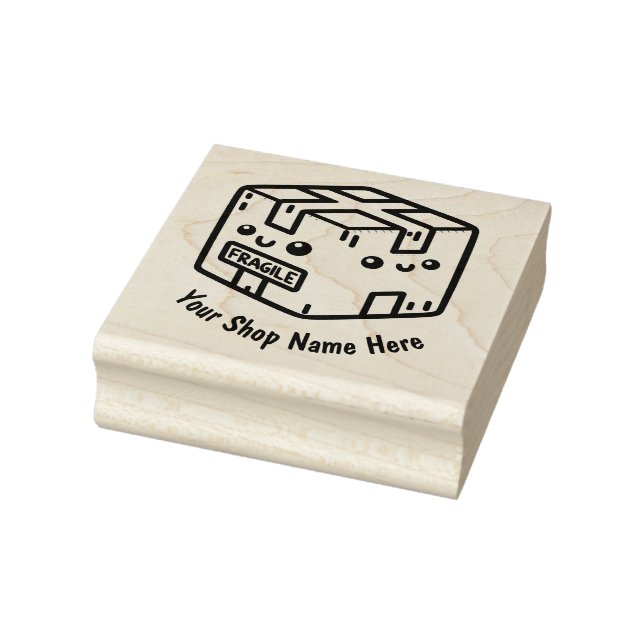 Custom Fragile Stamp for Small Business or Shop (Stamp)