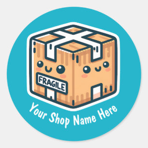 Custom Fragile Stickers for Small Business or Shop