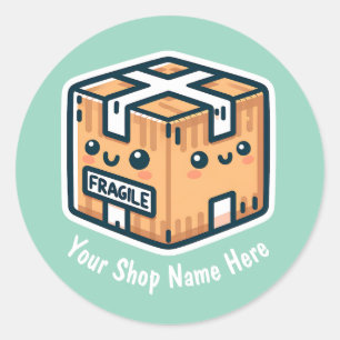 Custom Fragile Stickers for Small Business or Shop