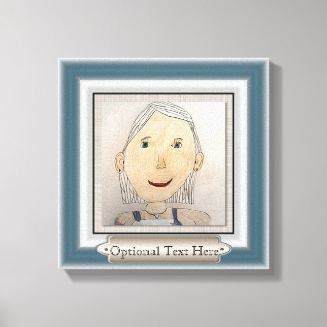 Custom Frame to Add Your Art Or Photo Canvas Print (Front)