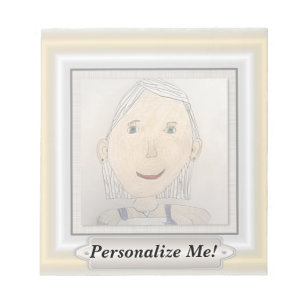 Custom Frame to Add Your Art Or Photo Notepad