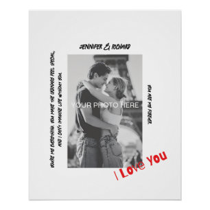 Custom Framed Couple Print Glossy Poster