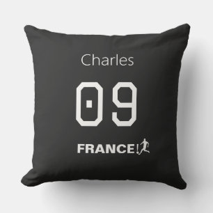 Custom France Soccer Fan Pillow - Add Name