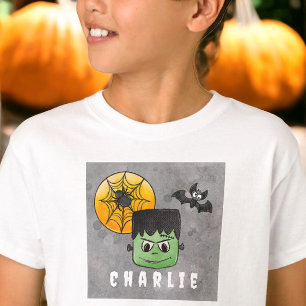 Custom Frankenstein Full Moon Halloween T-Shirt