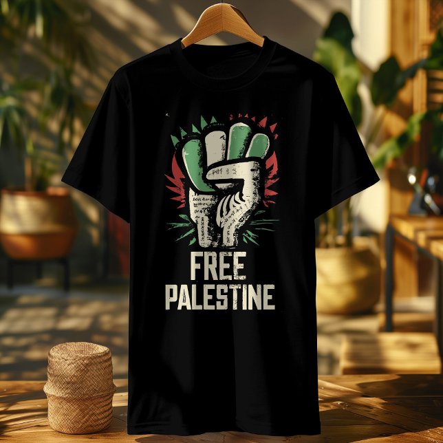custom free palestine shirt raise hand flag (Creator Uploaded)