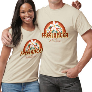 Custom Freelancer Life T-Shirt with Name
