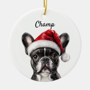 Custom French Bulldog Ceramic Tree Decoration