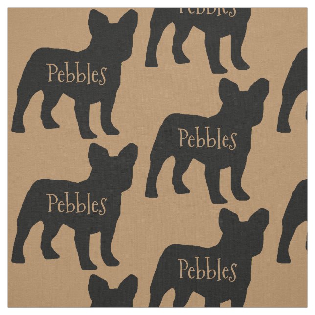 Custom French Bulldog Dog Fabric (Swatch)