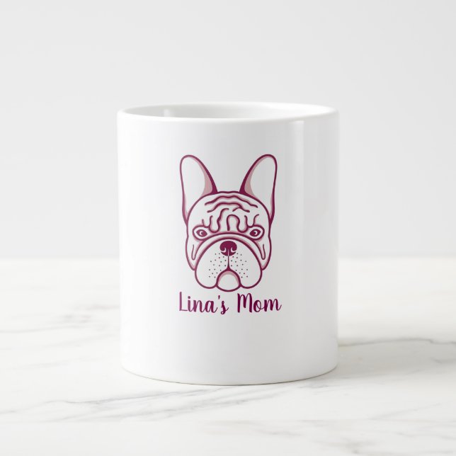 Custom French Bulldog Mum Coffee Mug - Personalise (Front)