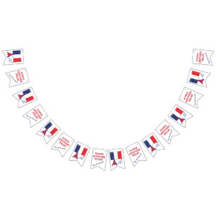 Custom French Flag BASTILLE DAY Bunting Flags