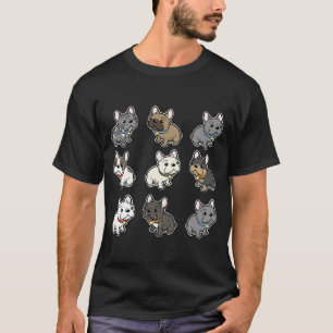 Custom Frenchie  Art T-Shirt