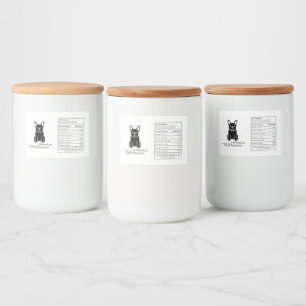 Custom Frenchie Treat Box - Personalised Pet Food Label