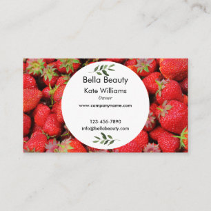 Custom Fresh Fruit Personalised Business Card