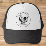 Custom Fresh Organic Eggs Farmhouse Business  Trucker Hat<br><div class="desc">Custom Fresh Organic Eggs Farmhouse Business Trucker Hat: Show off your farm pride with this custom trucker hat, featuring a stylish farmhouse design. Perfect for promoting your business, it highlights the quality of your fresh organic eggs while providing comfort and a classic look. Ideal for farmers' markets, events, and everyday...</div>