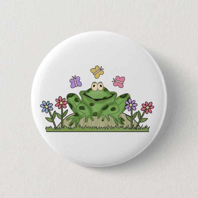 Custom Frog Hopper  Button (Front)