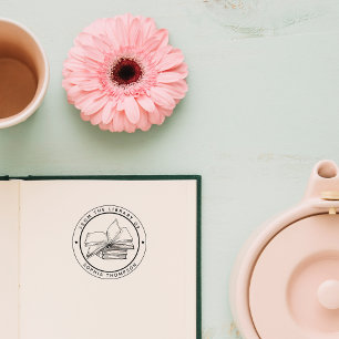 Custom From The Library Of Rubber Stamp