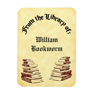 Custom From the Library of Vintage Books Magnet