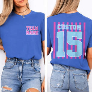 Custom Front Back Team Name Number Sports Shirt