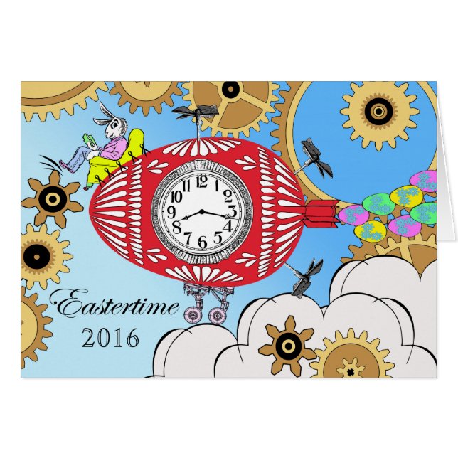 Custom Front Easter, Date Specific, Steampunk (Front Horizontal)