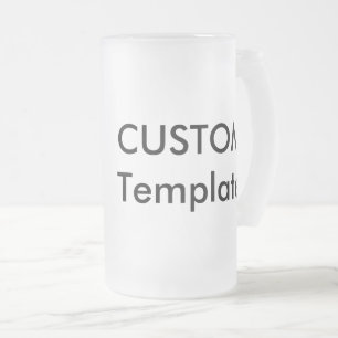 Custom Frosted Beer Glass 16oz Stein Mug