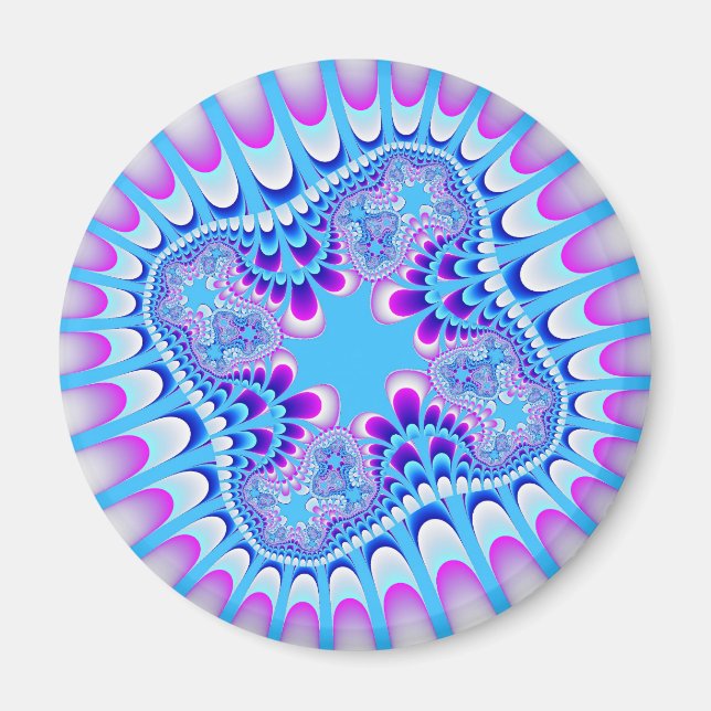 Custom Frozen Flower Magnet (Front)