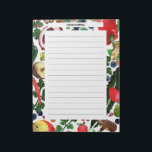 CUSTOM Fruit Veggie Watercolor Border Grocery List Notepad<br><div class="desc">Make your shopping lists in style with this customisable grocery shopping,  meal planning or to-do list notepad. Customise or add text to suit your needs. Keep or delete the lines too. Check my shop for more sizes and styles!</div>