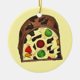 Custom Fruitcake Fruit Cake Christmas Ornaments