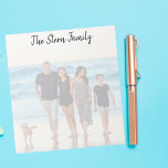 Custom Full Family Photo Notepad<br><div class="desc">Custom Full Family Photo Notepad</div>