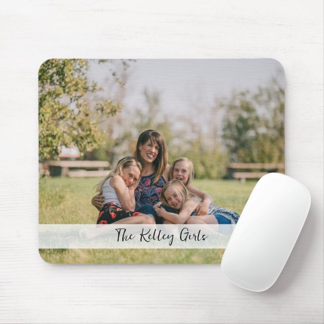 Custom Full Photo Horizontal Personalisation Mouse Mat (With Mouse)