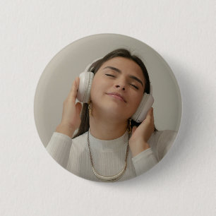 Custom Full Photo Modern  6 Cm Round Badge