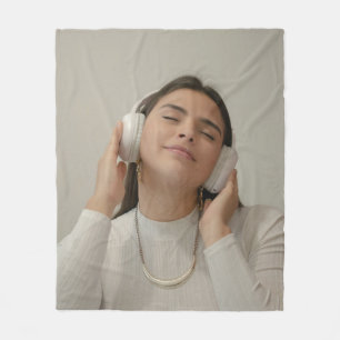 Custom Full Photo Modern   Fleece Blanket