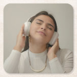 Custom Full Photo Modern    Square Paper Coaster<br><div class="desc">Custom Full Photo Modern Square Paper Coaster</div>