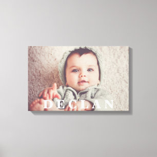 Custom Full Photo Portrait of Child Canvas Print