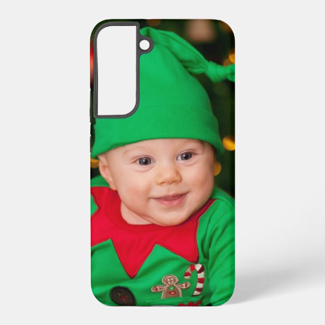 Custom Full Photo Template Simple Modern Minimal Samsung Galaxy S22+ Case (Back)