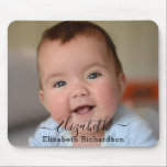 Custom Full Photo Text | Custom Name Minimalist Mouse Mat<br><div class="desc">Custom Full Photo | Custom Name Minimalist Mouse Pad. All the photos and texts are pre-arranged for you to personalise easily and quickly with your own details. For many other designs,  please visit store collection: 
https://www.zazzle.com/collections/119376792509928647</div>