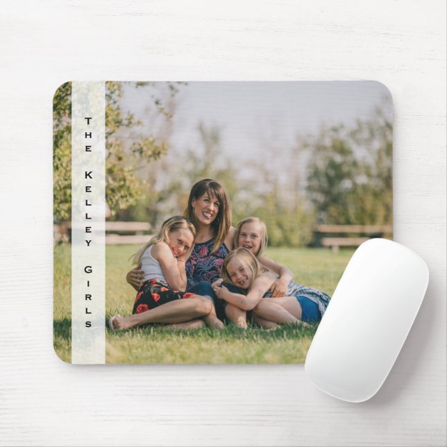 Custom Full Photo Vertical Personalisation Mouse Mat (With Mouse)