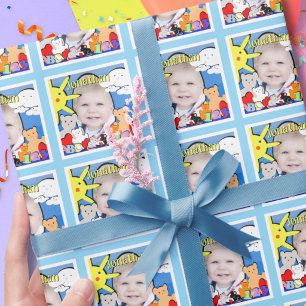 Custom Fun Cute Animals Birthday  Wrapping Paper