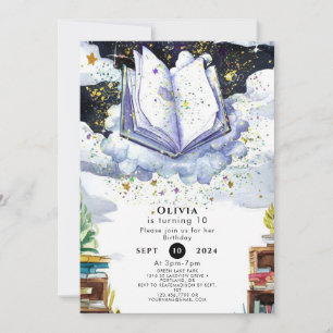 Custom Fun Enchanted Storybook Birthday Invitation
