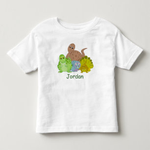 CUSTOM, fun Jurassic cute dinosaur cartoon design: Toddler T-Shirt