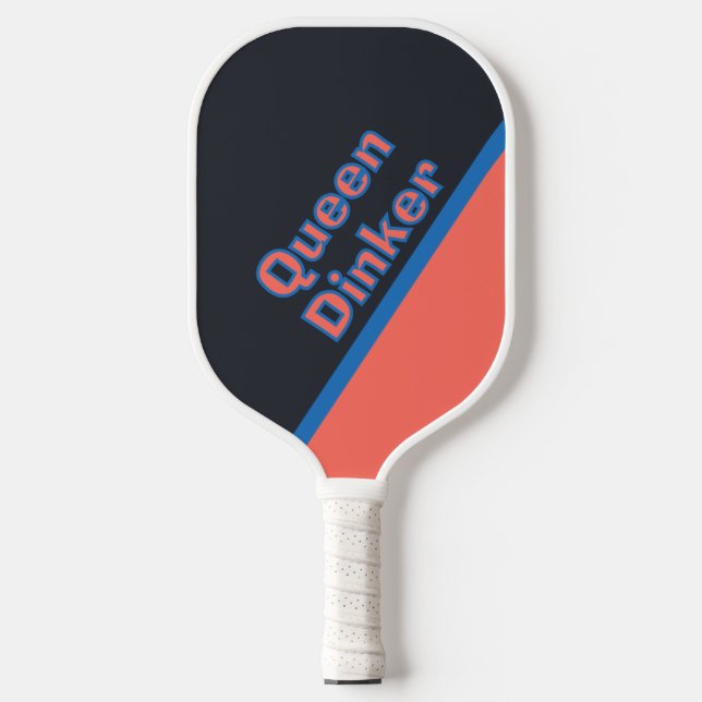 Custom Fun Queen Dinker Monogrammed Player's Pickleball Paddle (Front)
