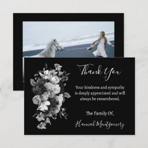 Custom Funeral Sympathy Photo Thank You Cards